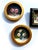 2020s Set of 3 Miniature Rose Oil Paintings Vintage Frames Tiny Floral Wall Art Roses For Sale - Image 5 of 14