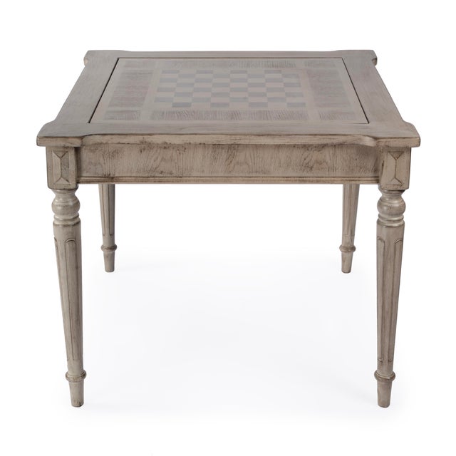 Transitional Vincent Multi-Game Card Table, Gray For Sale - Image 3 of 9