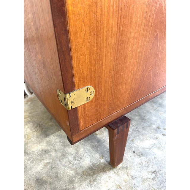 Wood Danish Modern Sideboard or Console by Peter Lovig Nielsen For Sale - Image 7 of 10