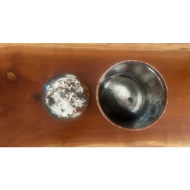 Farmhouse Vintage Farmhouse Style “Salt” Tin Canister With Red Lid For Sale - Image 3 of 4