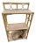 Bamboo Shelving Unit and Storage. Mid Century Modern Bamboo Display Shelf . Wicker and Bamboo Display Stand For Sale