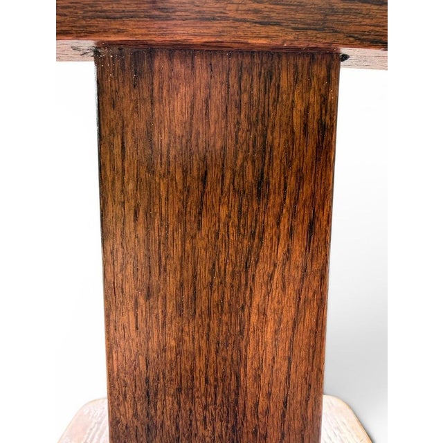 Set of 4 Antique Mission Style Solid Tiger Oak Dining Chairs For Sale - Image 10 of 10