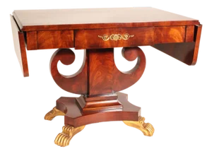 Russian Neo Classical Mahogany and Gilt Decorated Writing / Sofa Table