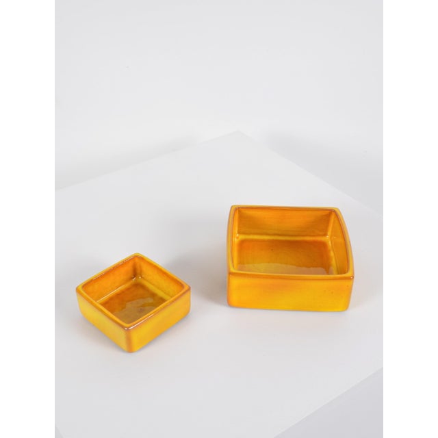 Orange French Trinket Trays in Ceramic by Jacques & Dani Ruelland, 1960 For Sale - Image 8 of 10