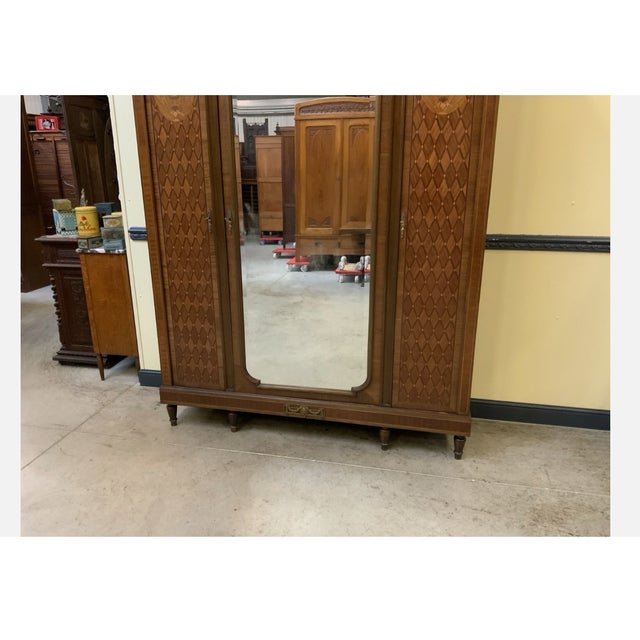 Antique Art Nouveau Linen or Crockery Cupboard, 1910 For Sale - Image 12 of 14