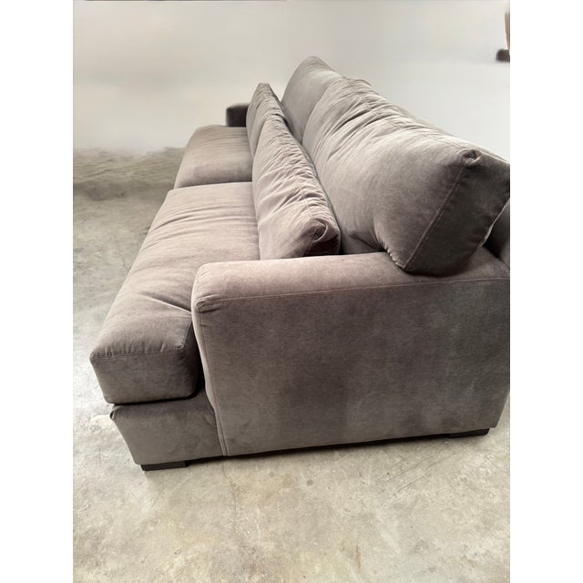 Early 21st Century Lee Industries 101" Sofa in Performance Velvet For Sale - Image 5 of 12