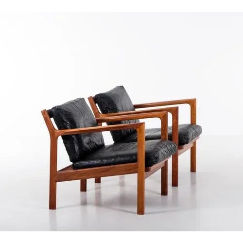 Karl-Erik Ekselius Set of Armchairs attributed to Karl-Erik Ekselius, Sweden, 1960s For Sale - Image 4 of 11