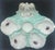Tiffany blue colored oyster plate made in the late 1870's to 1880's in France by Haviland Limoges. The plate has four...