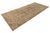 Vintage Hand-Knotted Neutral Anatolian Tribal Runner Rug | Earthy Beige & Walnut Geometric For Sale - Image 9 of 9