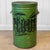 Antique 22" Farmhouse General Store Green Tin Flour Bin For Sale - Image 4 of 11