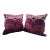 Schumacher "Samarkand Ikat" Pillows in Ruby For Sale