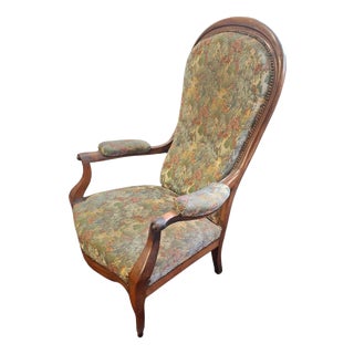 Italian Paolina Armchair with Fabric, 1890 For Sale