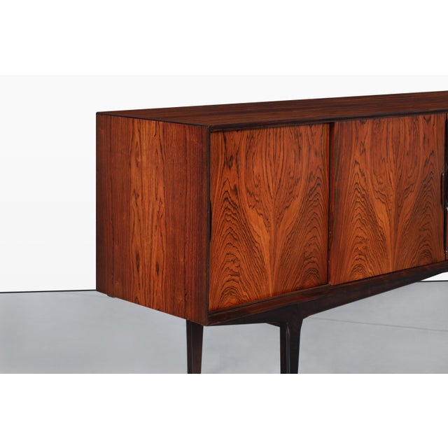 Danish Modern Brazilian Rosewood Credenza by Knud Nielsen For Sale - Image 4 of 16