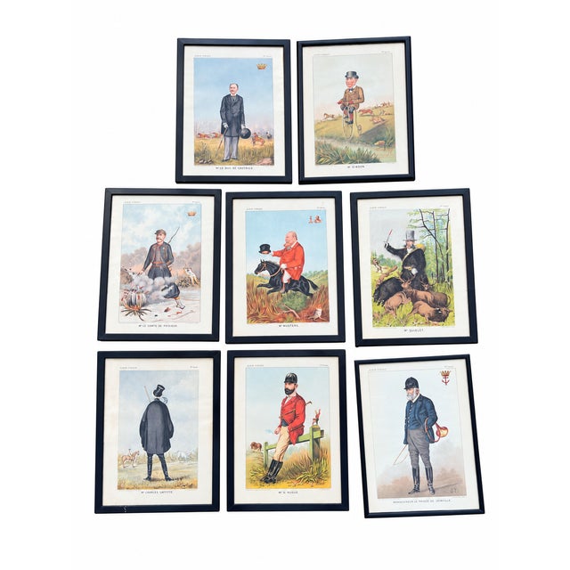 Antoine Bisetzky, Suite of 8 French Equestrian Album Comique, 1885, Chromolithograph For Sale - Image 10 of 10