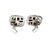 1990s 1990s Pair of John Hardy Estate Square Ornate Clip-on Earrings 18k Y Gold + Sterling Silver For Sale - Image 5 of 7