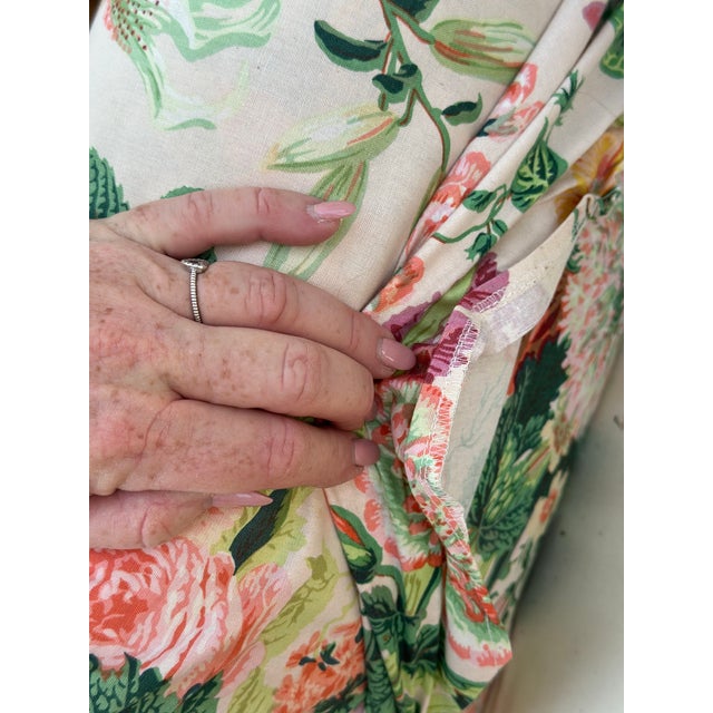 1970s Vintage Palm Beach Floral Arm Chair For Sale - Image 5 of 9