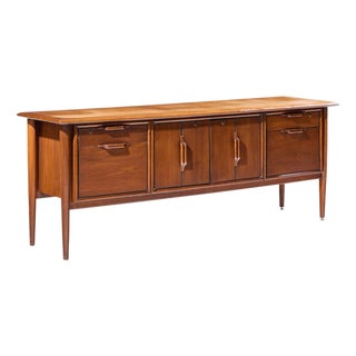 Alma Castilian Mid Century Walnut Credenza For Sale