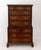 Kittinger George III Style Mahogany Chest on Chest, the top portion with three short drawers above three long drawers and...