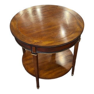 1970s CTH Vintage Sherill Occasional Mahogany With Black Ebony Banding Center Table For Sale