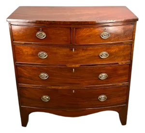 Antique Mahogany Chest of Drawers, England, 19th Century
