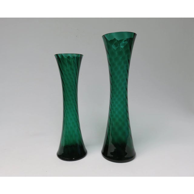 Mid-Century Glass Vases, Set of 7 For Sale - Image 10 of 16