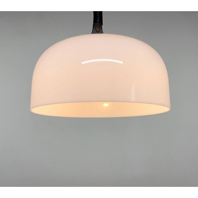 Mid-Century White Pendant attributed to Guzzini for Meblo, Italy, 1970s For Sale - Image 10 of 12