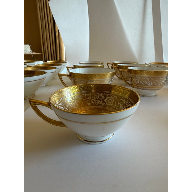 Rare & Exceptional: Minton Bone China “Porcelain Ball” Complete Formal Service, England, C. 1950s — 104 Pieces For Sale - Image 9 of 12