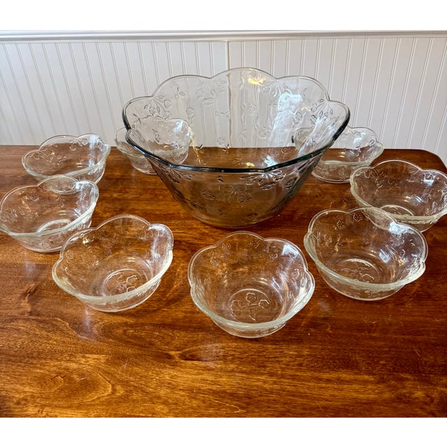 Savannah Salad Bowl and Set of Eight Serving Bowls For Sale - Image 10 of 12
