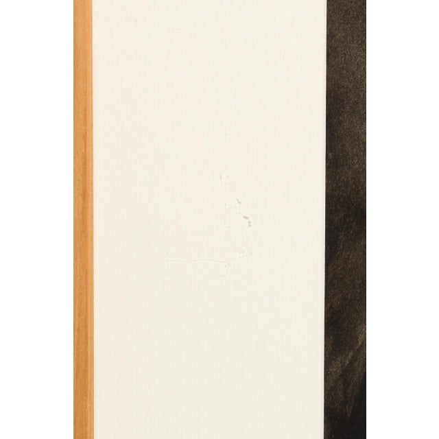 1950s 1951 Jean-Marie Sorgue Charcoal and Graphite Self-Portrait Drawing, Signed For Sale - Image 5 of 10