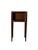 This 19th-century walnut bedside table features a slender frame supported by long legs that give it a light, well-...