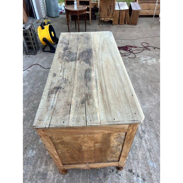 Wood French 18th Century Louis XV Provincial Bleached Walnut Two Door Buffet For Sale - Image 7 of 12