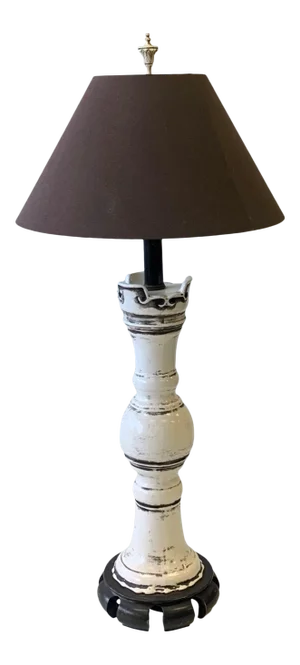 Chinese Gu-Form Glazed Pottery Lamp