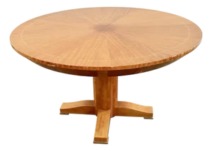 Round Biedemeier Style Starburst Pedestal Table