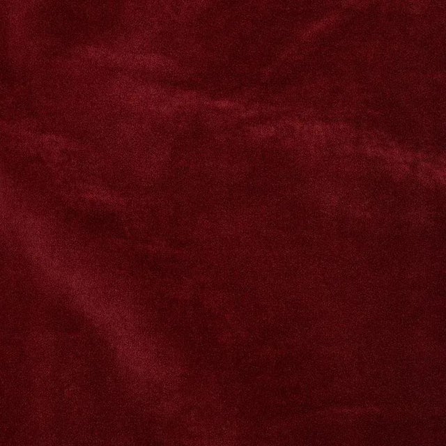 Sample - Schumacher Rocky Performance Velvet Fabric in Red Ochre For Sale
