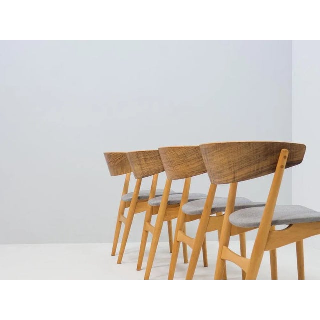 No. 7 Dining Chairs by Helge Sibast for Sibast, 1950s, Set of 4 For Sale - Image 3 of 7