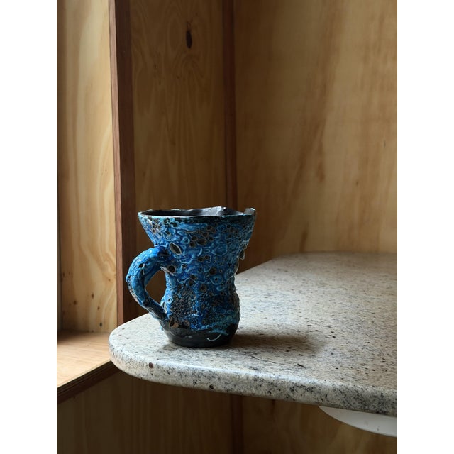 Handcrafted Ceramic Jug and Cups from Le Cyclope Annecy, France, 1960s, Set of 3 For Sale - Image 16 of 18