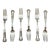 Early 20th Century Gorham Sterling Silver Luncheon Forks- Set of Six For Sale