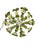 Metal Mid Century Italian Tole Floral Chandelier For Sale - Image 7 of 8