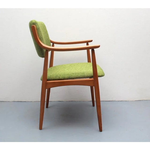 1960s Green Fabric Armchair, 1965 For Sale - Image 5 of 13