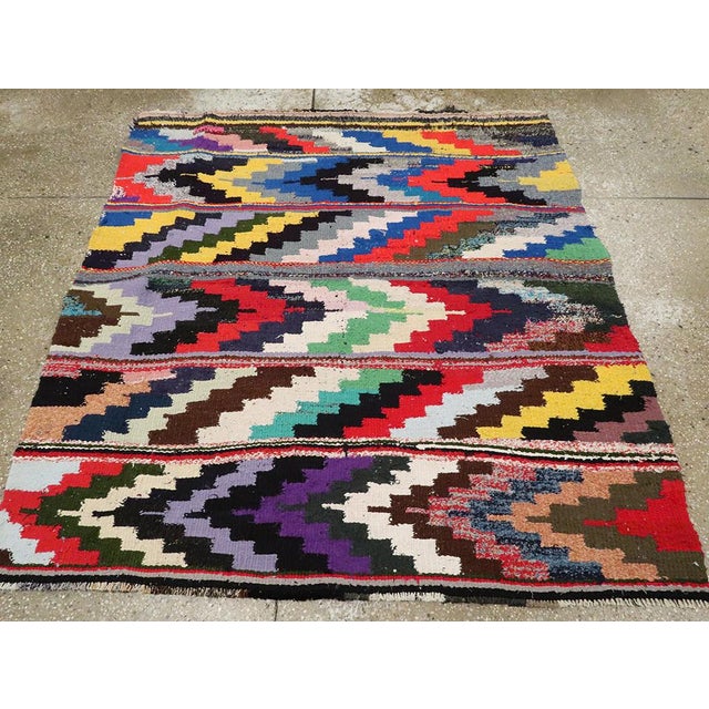 Galerie Shabab Collection Mid-20th Century Persian Flatweave Kilim Rug For Sale - Image 4 of 10