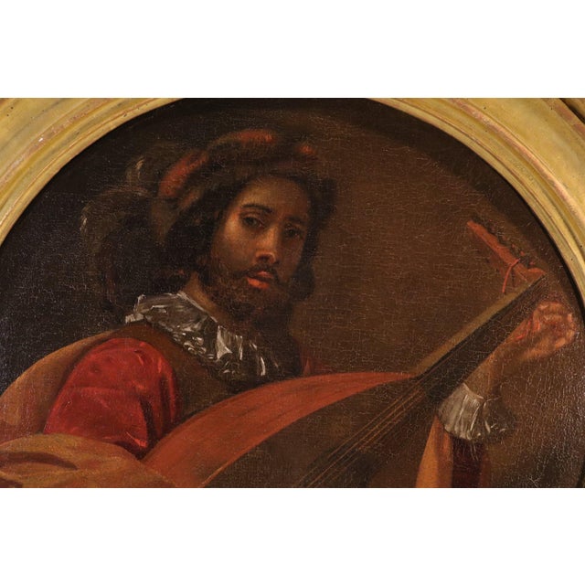17th Century After Nicolas Tournier, The Lute Player, 1640, Oil on Canvas For Sale - Image 5 of 13