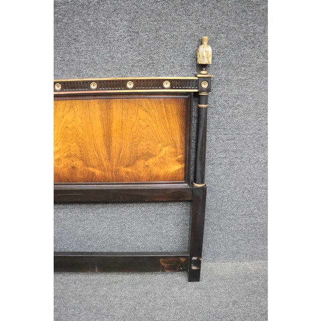 Mid 20th Century Hollywood Regency Queen Cherry Headboard For Sale - Image 5 of 6