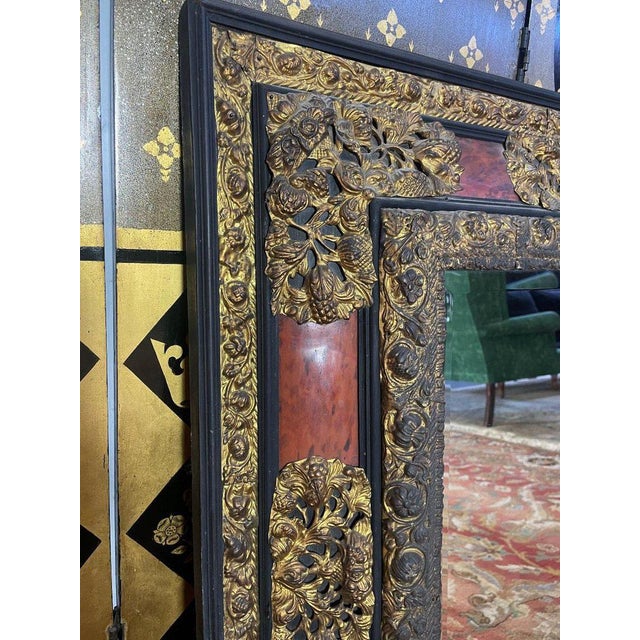 Napoleon Iii Tortoiseshell Mirror For Sale - Image 5 of 8