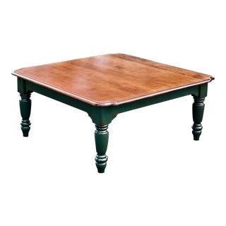 Nichols & Stone Farmhouse Style Birch Coffee Table For Sale