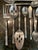 Silver Stanley Roberts Tiburon Faux Bamboo Flatware for 8 - Set of 51 For Sale - Image 8 of 9