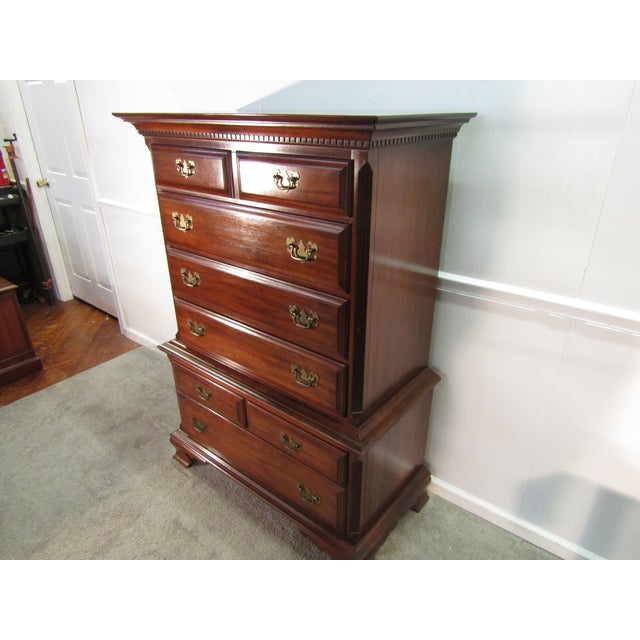 Item 87954: Pennsylvania House solid cherry chest of drawers. Age: 1980's. Details: Dovetailed drawers. Condition: Very...