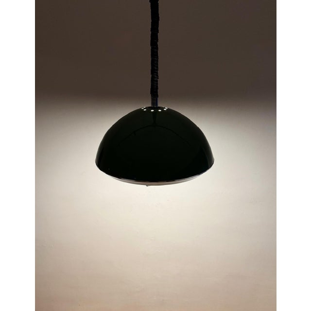Forest Green Pendant Lamp from Lupela, Spain, 1970s For Sale - Image 8 of 13