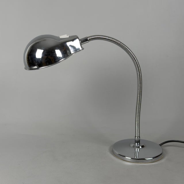 Space Age Chrome Table Lamp with Articulated Arm, 1960s For Sale - Image 4 of 13