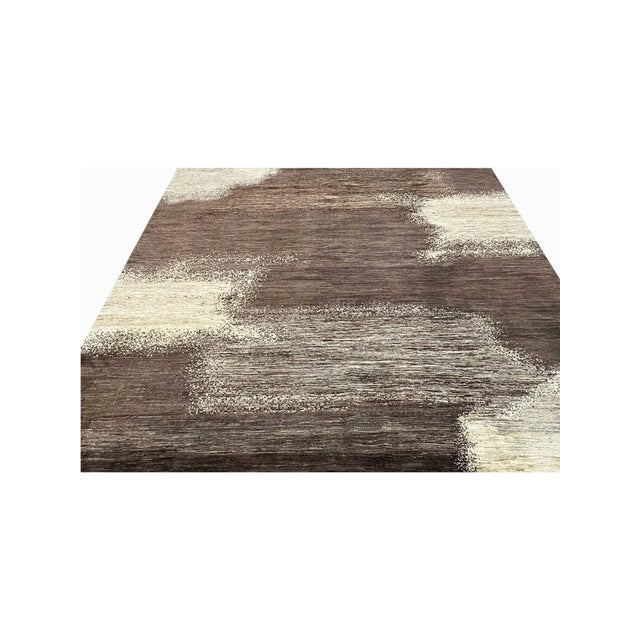 Exact Size: 8'4" x 9'8" Color: Brown Age: New Materials: Wool Construction: Hand Knotted Origin: Pakistan