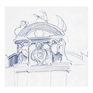 1957 Venice Architectural Detail by Charles Merrill Mount For Sale